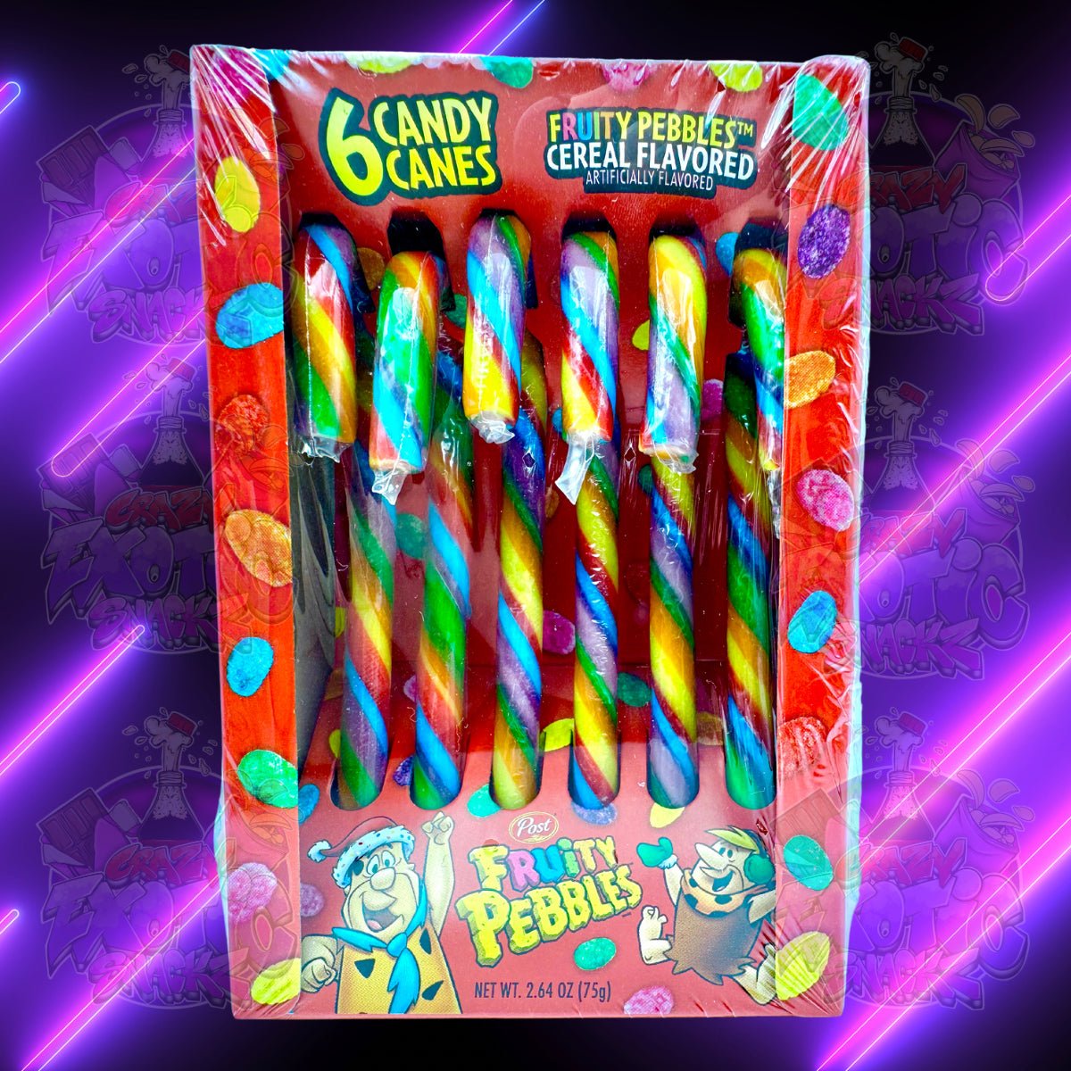 Fruity Pebbles Candy Canes